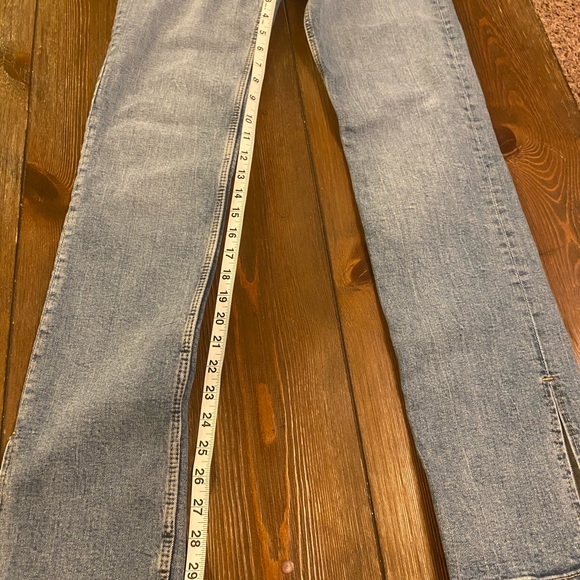 Zara NWT  Hi Rise split skinny denim jean size 6 - Picture 7 of 9